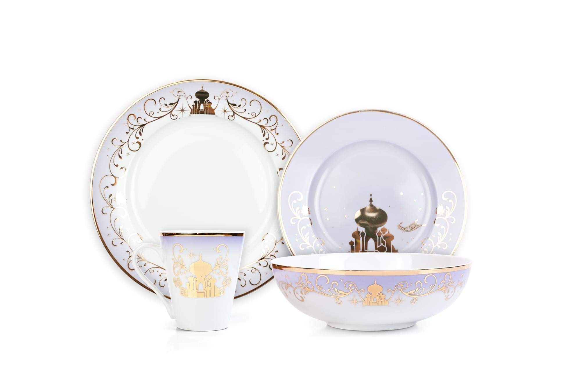 Foto 6 pulgar | Set De Vajilla Hengulus Disney Collection 1 Cinderella Aladdin - Venta Internacional.