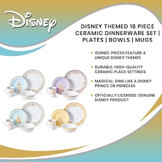 Foto 7 | Set De Vajilla Hengulus Disney Collection 1 Cinderella Aladdin - Venta Internacional.