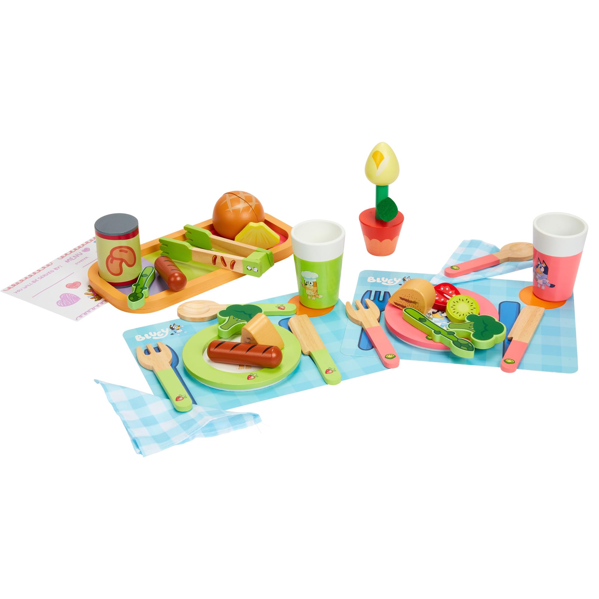 Foto 2 pulgar | Juego De Juguetes Bluey Dine In Con Bluey 32 Piezas De Madera Para Más De 3 Años - Venta Internacional.