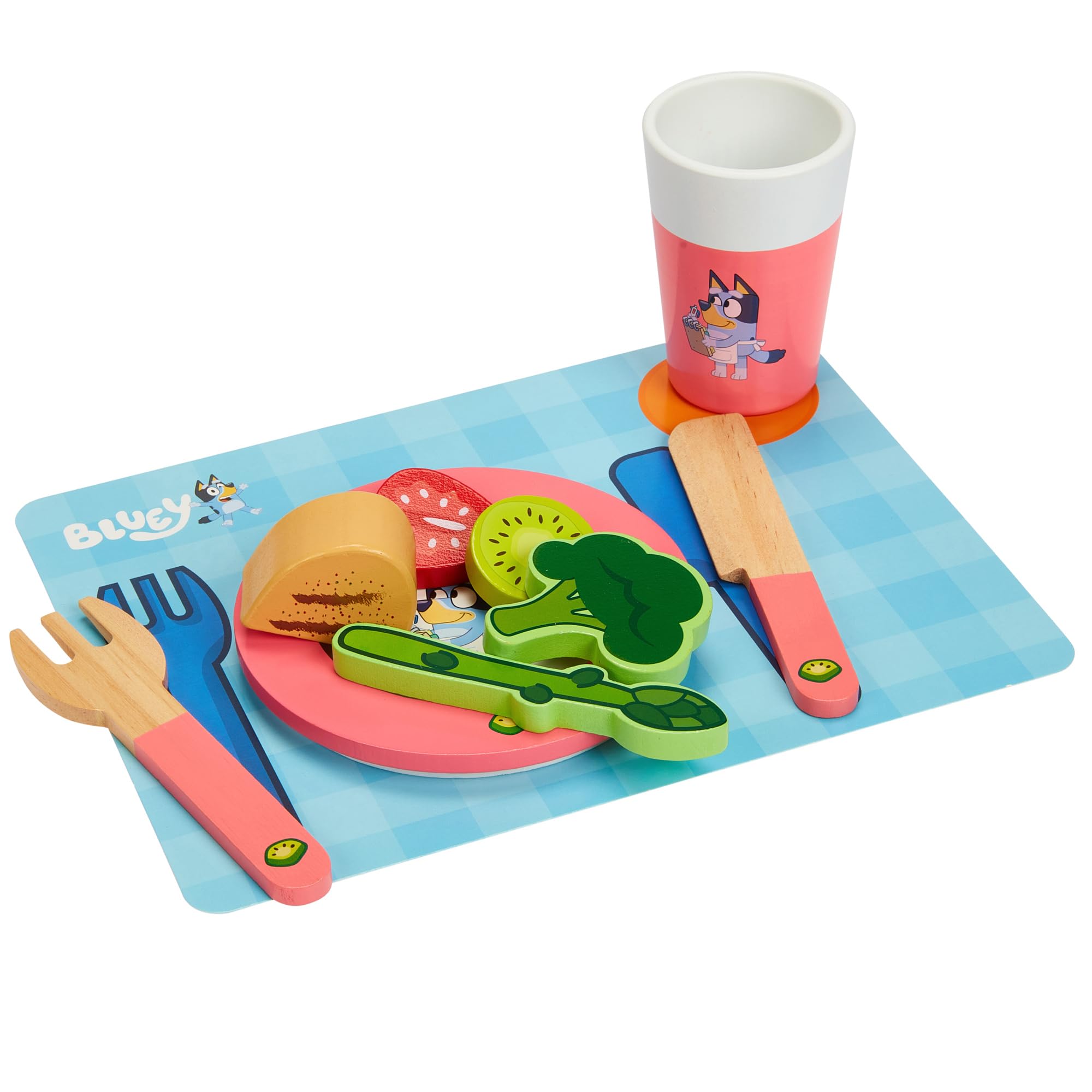 Foto 4 | Juego De Juguetes Bluey Dine In Con Bluey 32 Piezas De Madera Para Más De 3 Años - Venta Internacional.