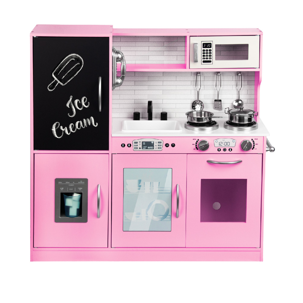 Foto 8 | Kids House Cocina Urban Pink Kitchen: Encantadora Cocina De Juguete De Maderapara Niñas, Fomenta La Creatividad