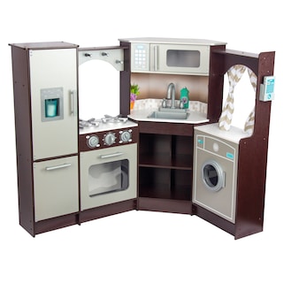 Foto 1 | Kids House Master Chef: Cocina De Juguete Para Niños, Modular Esquinada Con Microondas, Lavabo, Cortinas Elegantes