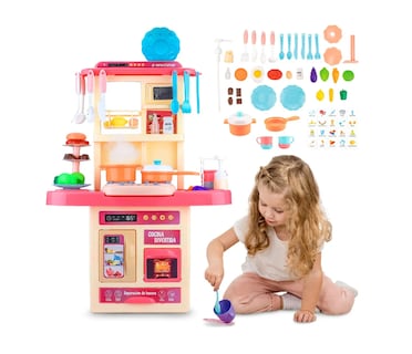 Foto 1 | Cocina Infantil Juguete Niños Con Luz Sonido + 53 Accesorios