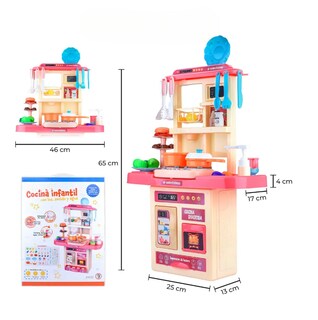 Foto 6 | Cocina Infantil Juguete Niños Con Luz Sonido + 53 Accesorios