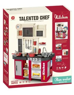 Foto 2 | Pingüe Role Play | Set A Escala De Cocina De Juguete Para Niños Y Niñas Con Luces Y Sonidos Y Más De 58 Piezas.