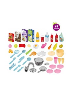 Foto 5 | Pingüe Role Play | Set A Escala De Cocina De Juguete Para Niños Y Niñas Con Luces Sonidos Y Más De 74 Piezas. Rojo