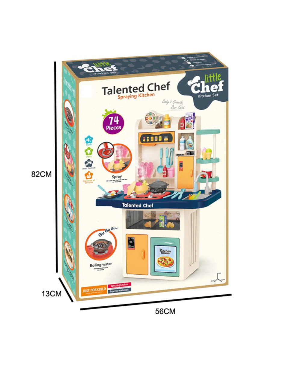 Foto 4 | Pingüe  Role Play | Set A Escala De Cocina De Juguete Para Niños Y Niñas Con Luces  Sonidos Y Más De 74 Piezas. |