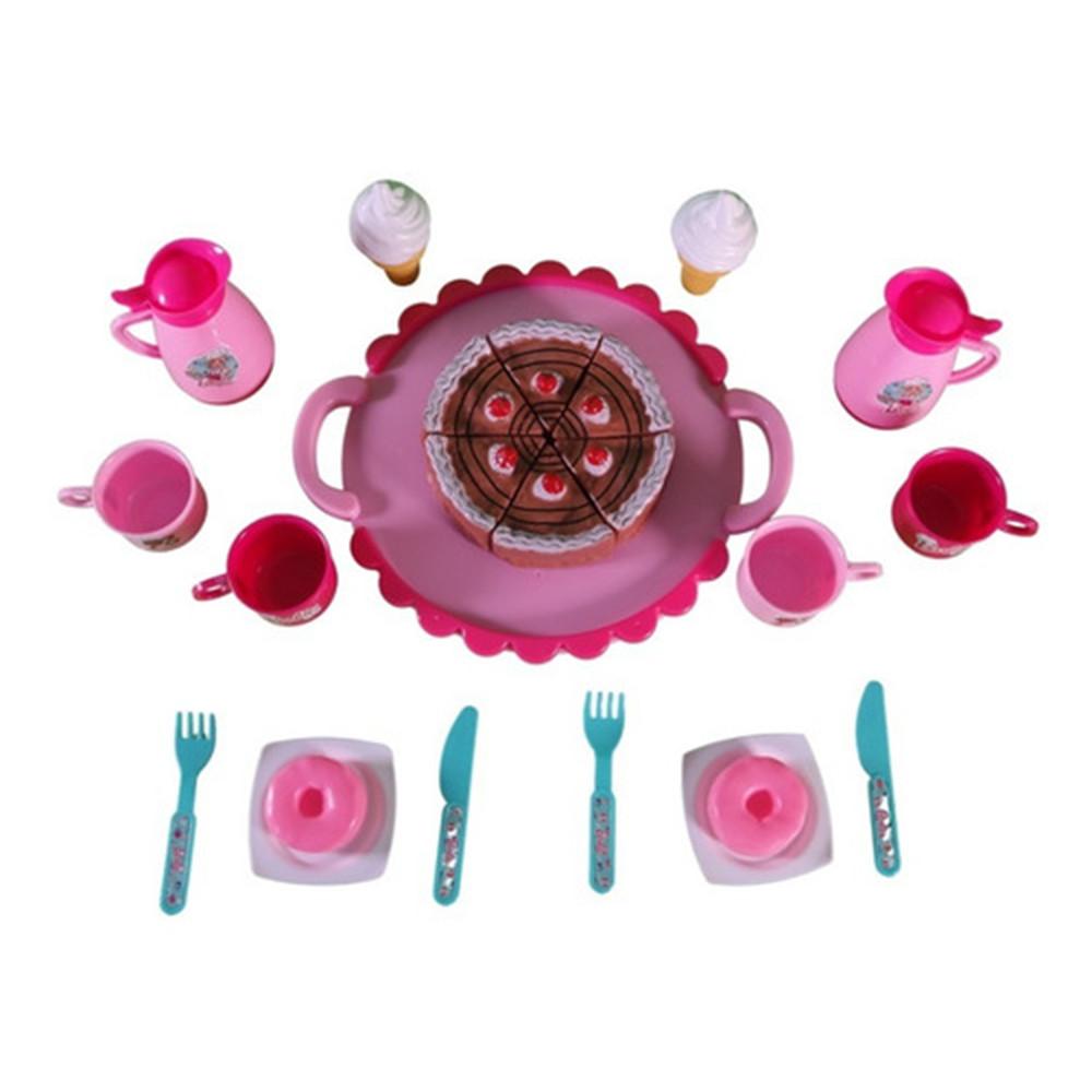 Foto 2 | Set Juego de Té Infantil Generica color Rosa Juguete Pastel Tetera Utensilios