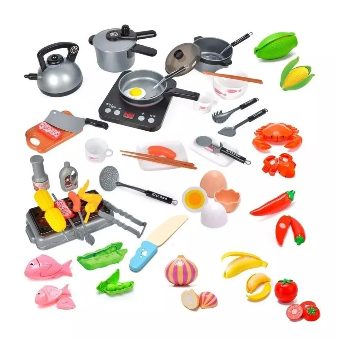 Juguete De Cocina Belug para Niños Utensilios De Cocina 46 piezas