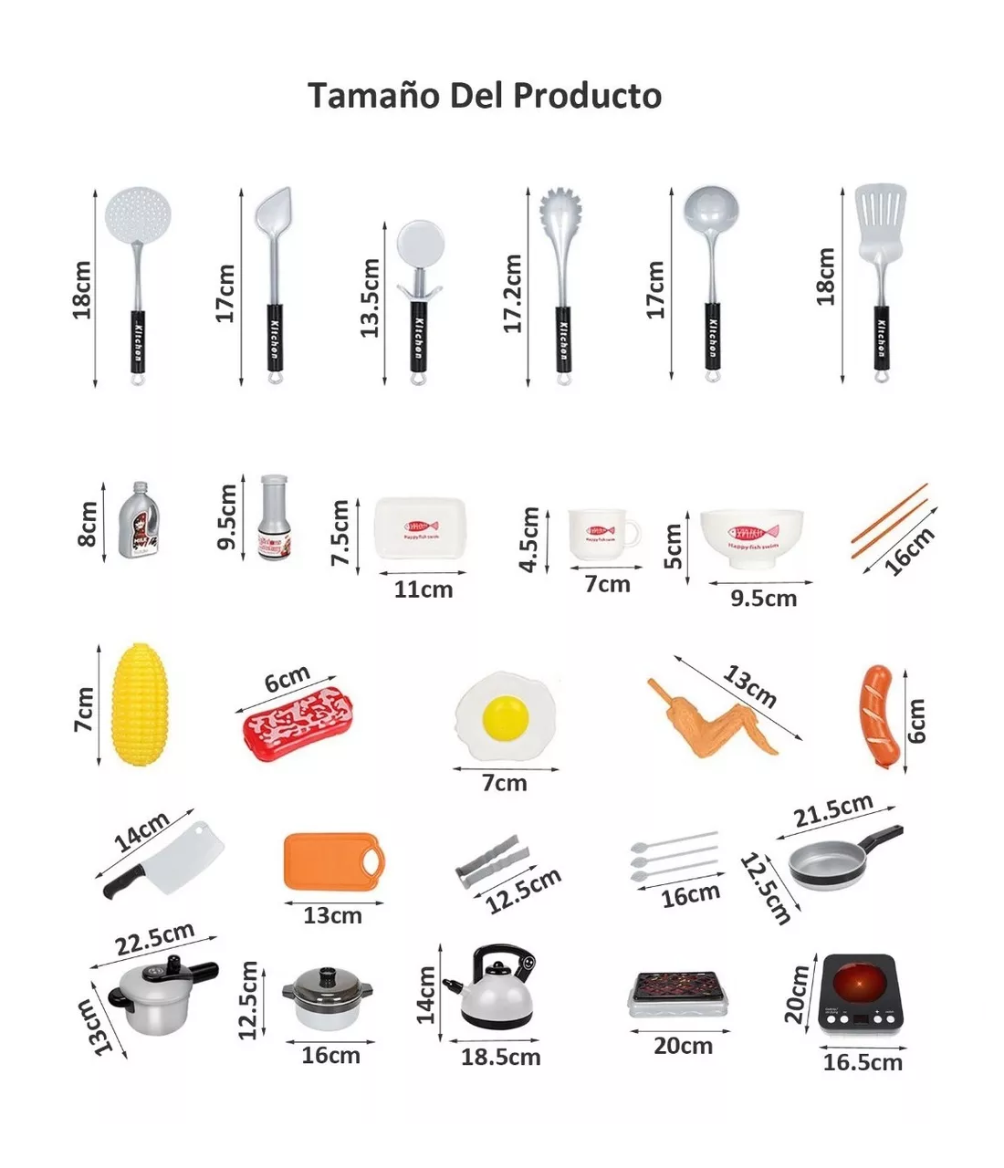 Foto 4 pulgar | Juguete De Cocina Belug para Niños Utensilios De Cocina 46 piezas