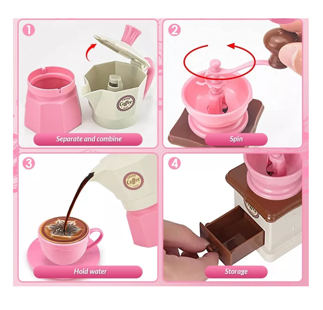 Foto 4 pulgar | Juguete De Postre Belug para Niña y Niño Juego Cocina De Té Cake 55 Pcs