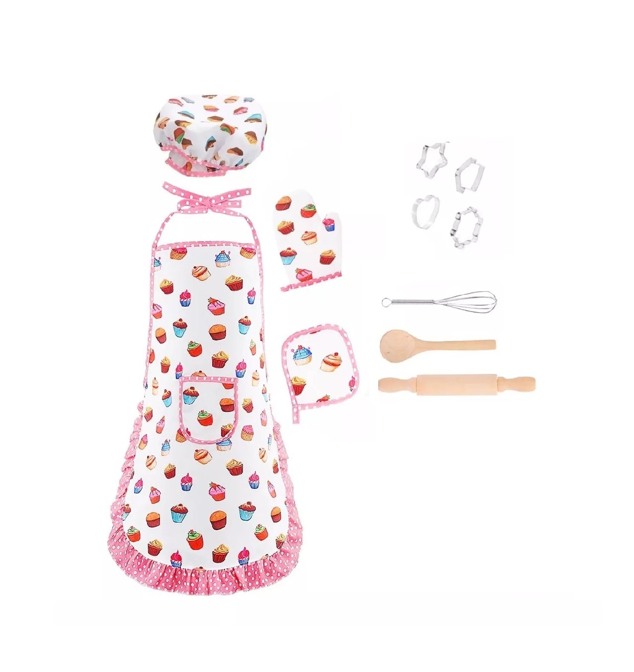 Kit de Juguetes de Cocina para Niños Belug 11 Piezas Blanco