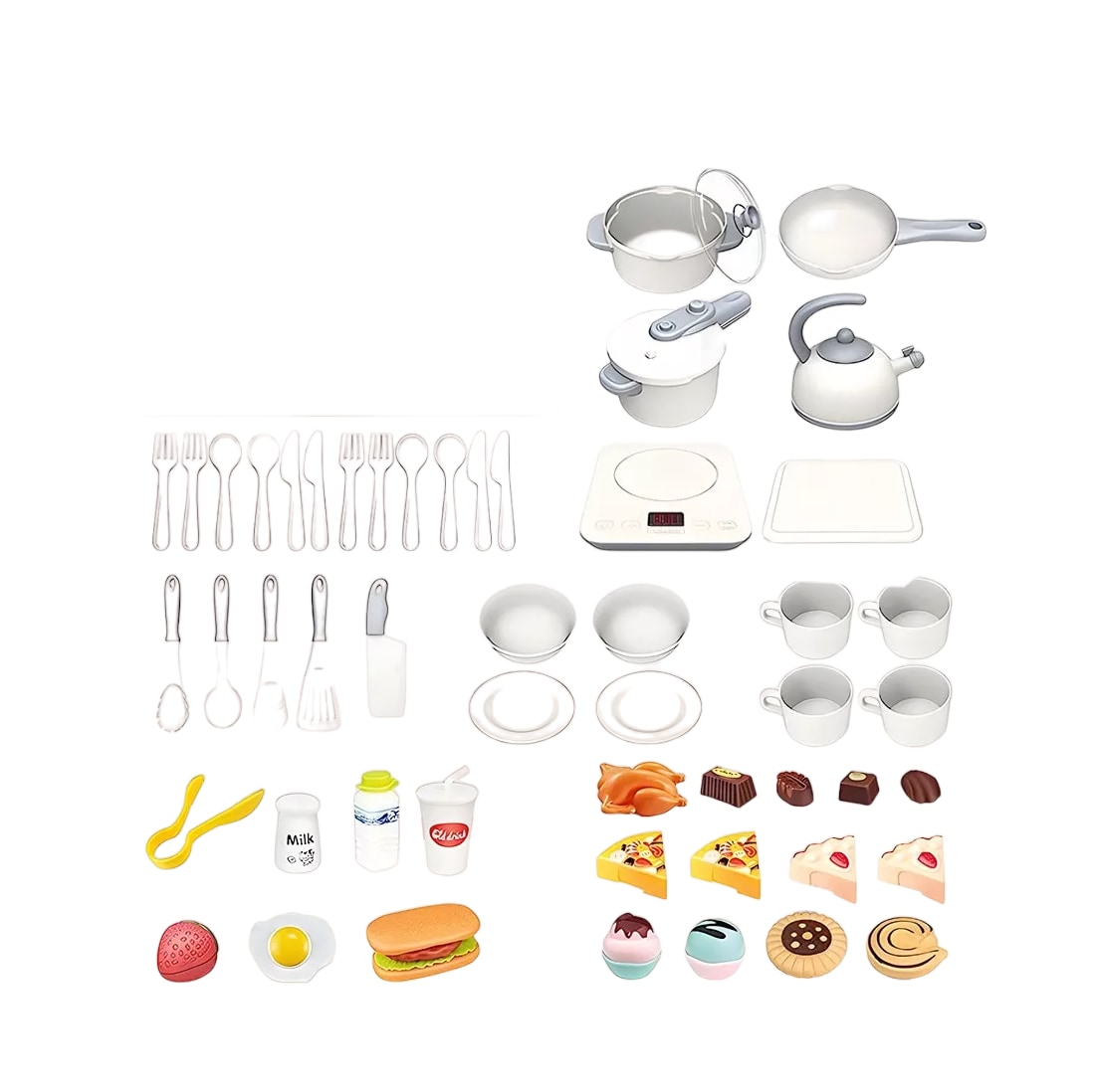 Set de Juguetes de Cocina para Niñas con Sonidos 55 Piezas $759