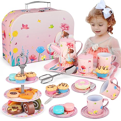 Venta Internacional - Set de Fiesta de Té Wupuaait para Niñas de 3 a 8 Años 35 Piezas