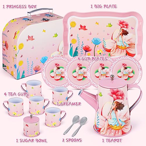 Foto 3 pulgar | Venta Internacional - Set de Fiesta de Té Wupuaait para Niñas de 3 a 8 Años 35 Piezas