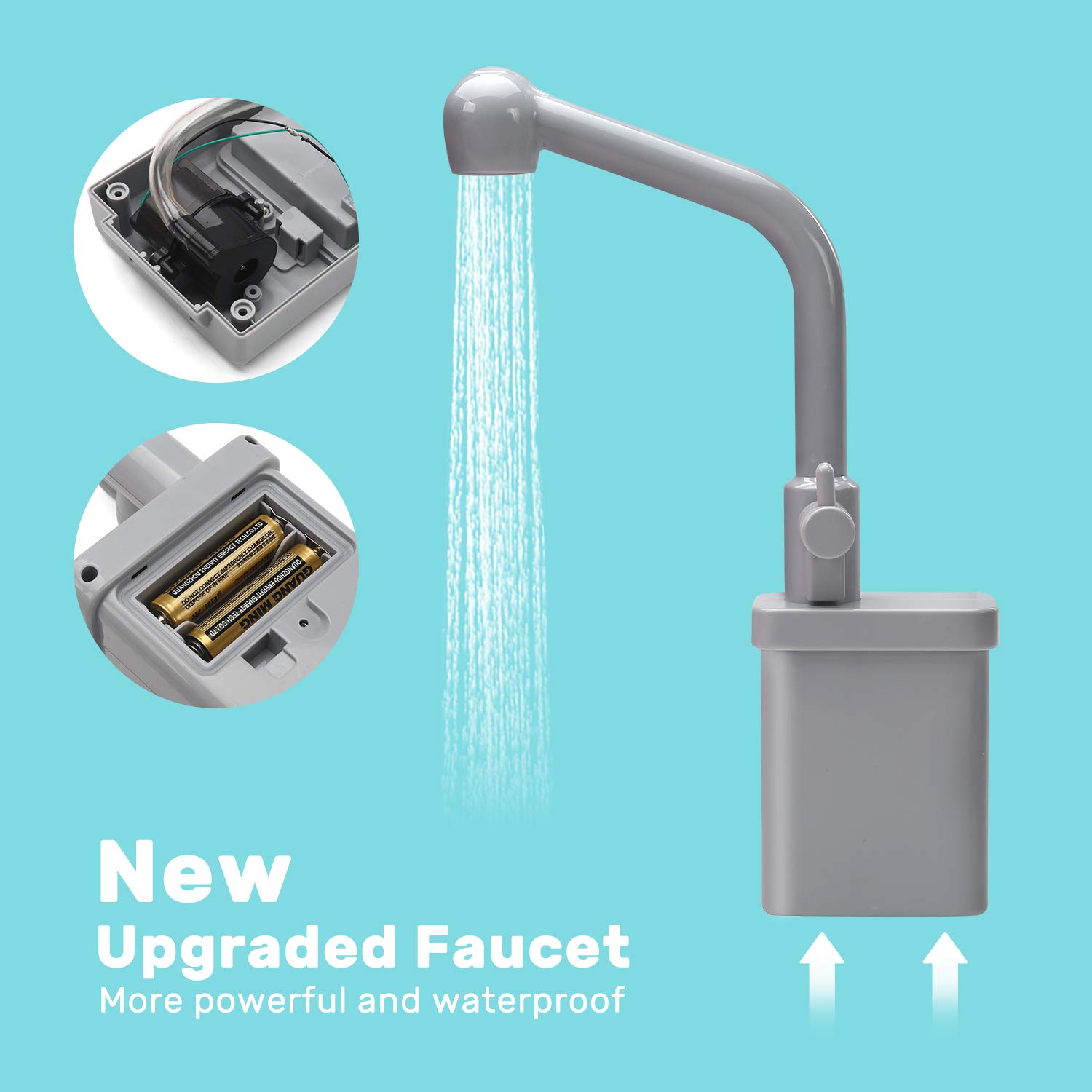 Foto 7 pulgar | Venta Internacional - Fregadero de Juguete Cambia de Color con Agua + Accesorios