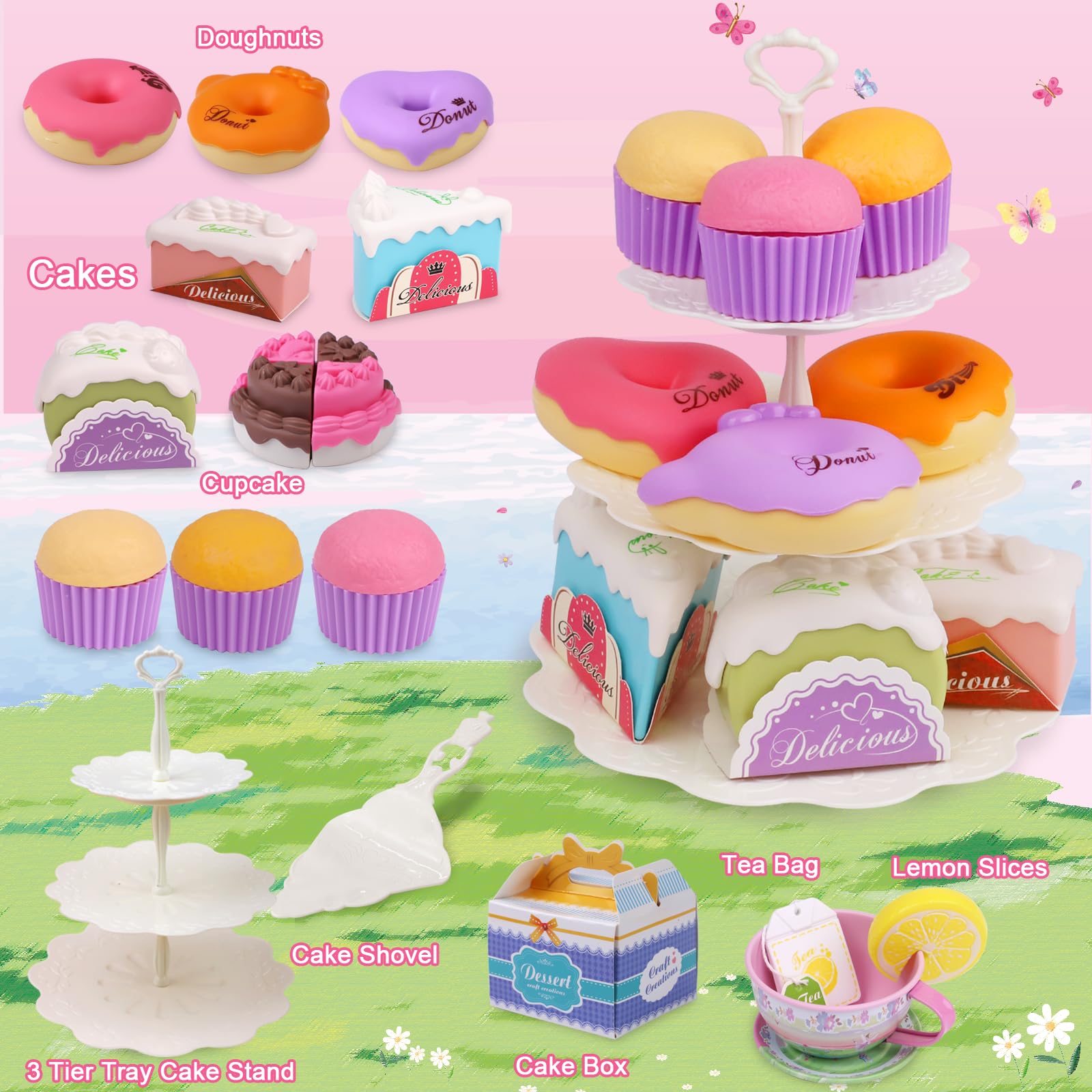 Foto 6 pulgar | Venta Internacional - Juego De Té Pre-world Princess Tea Party, 50 Unidades, Para Niños De 3 A 6 Años
