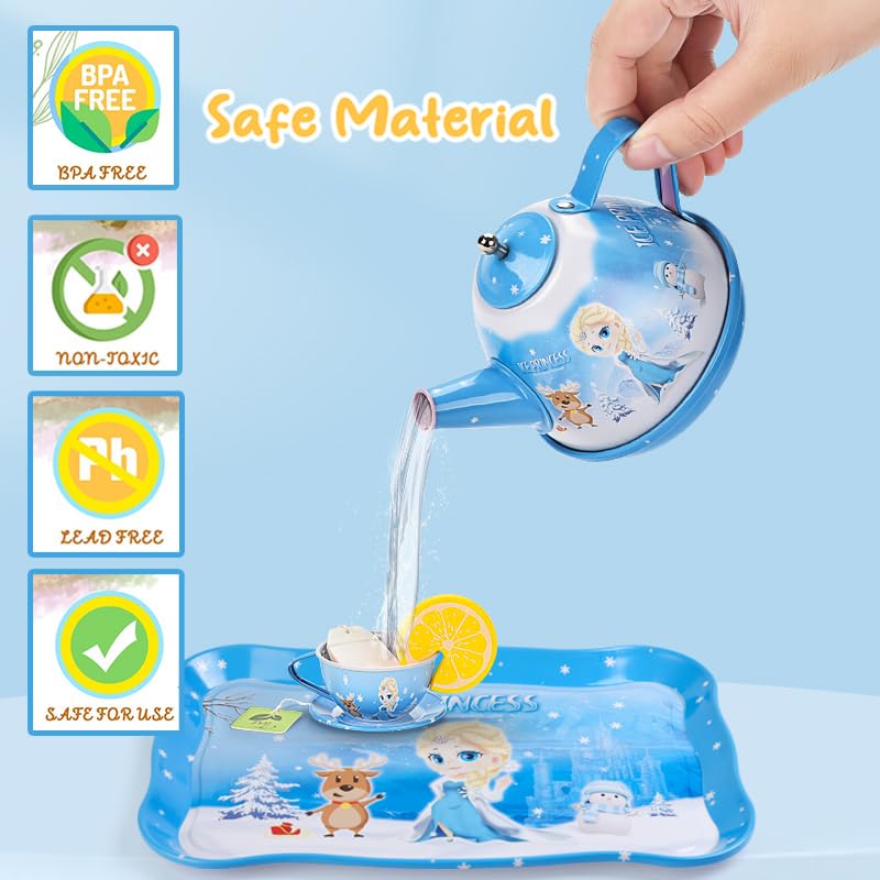 Foto 5 pulgar | Venta Internacional - Set Para Fiesta De Té Lajeje Frozen Elsa Princess, 48 Niños De 3 A 6 Años