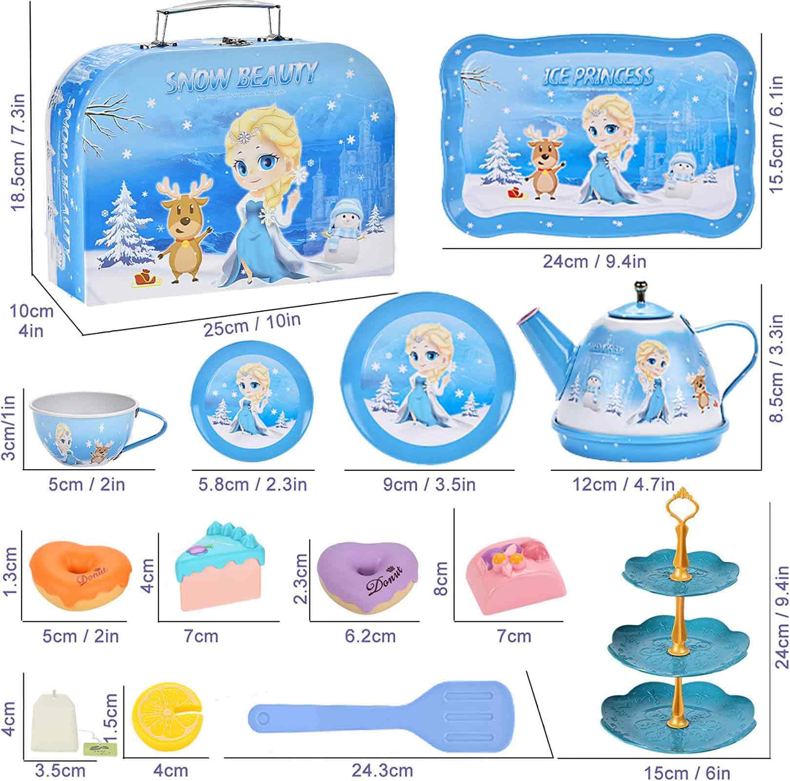 Foto 9 pulgar | Venta Internacional - Set Para Fiesta De Té Lajeje Frozen Elsa Princess, 48 Niños De 3 A 6 Años
