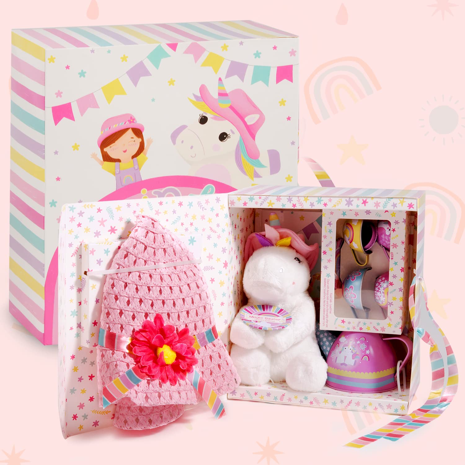 Foto 4 pulgar | Juego de Té Tickle & Main Rainbow de Unicornio-Venta Internacional