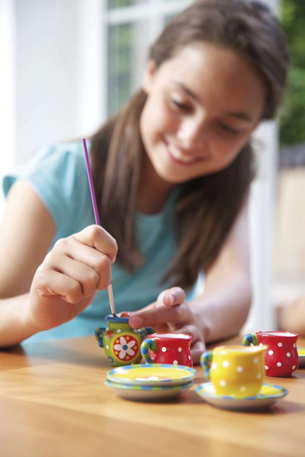 Foto 5 pulgar | Set de Té Pinta tu Propio Minijuego de Té con 13 Piezas de Cerámica - Venta Internacional