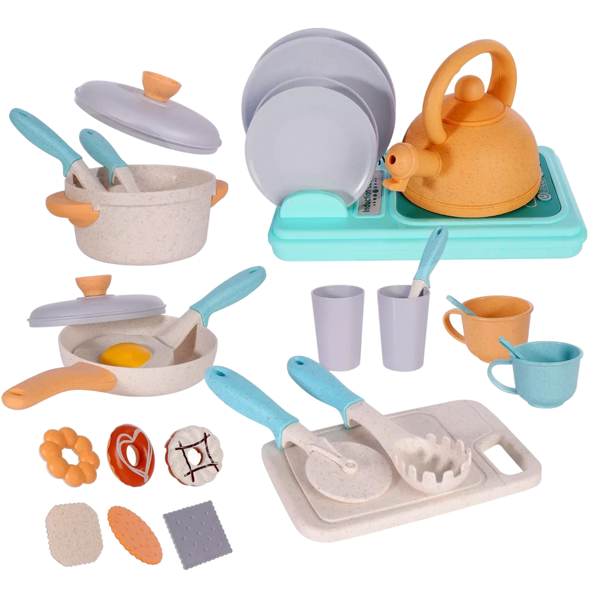 Juego de Cocina de Juguete Belug Multicolor 28 Piezas