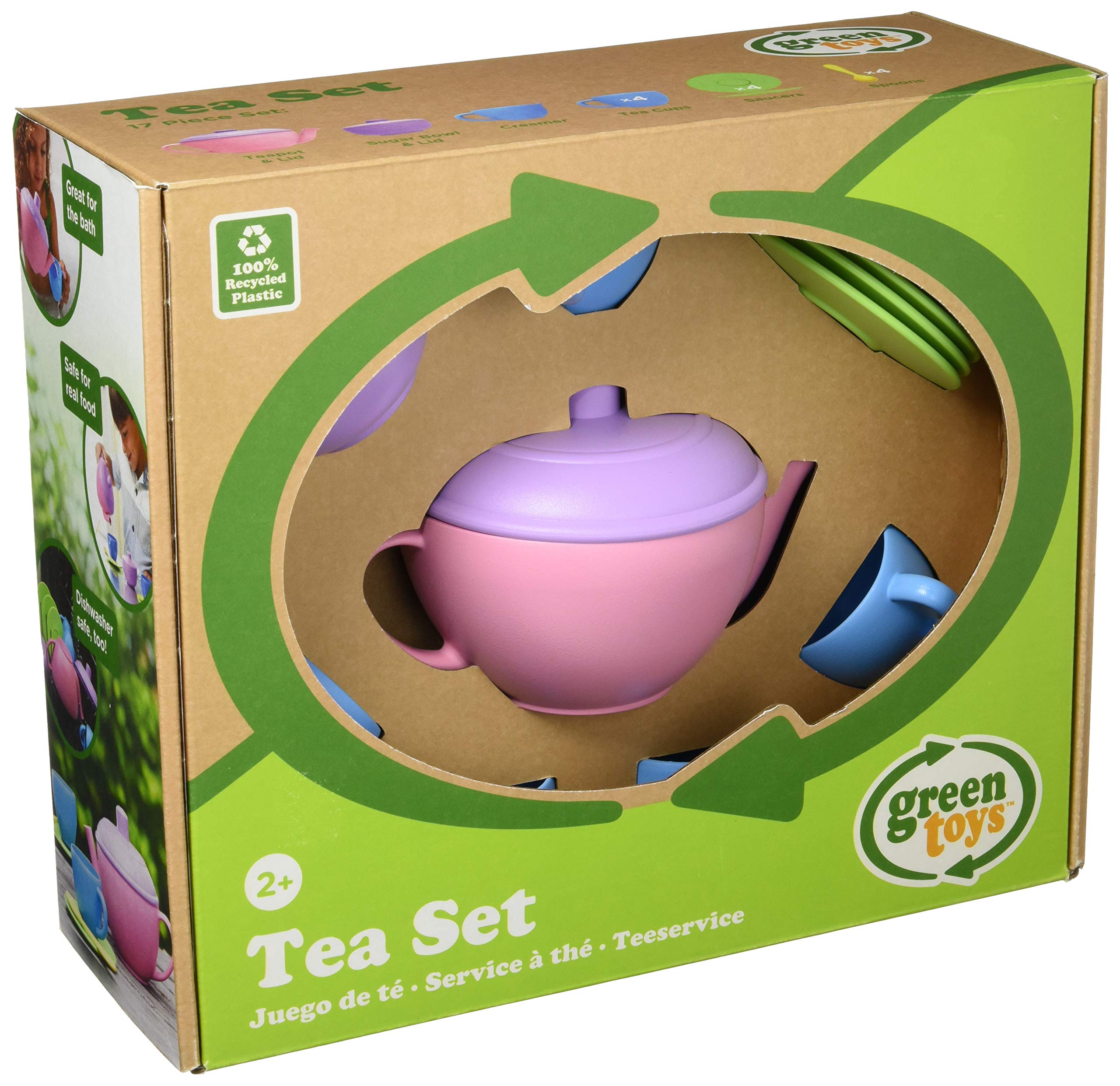 Foto 4 pulgar | Juego De Té Green Toys Pink 4c, 17 Piezas, Juego De Simulación Para Niños - Venta Internacional.
