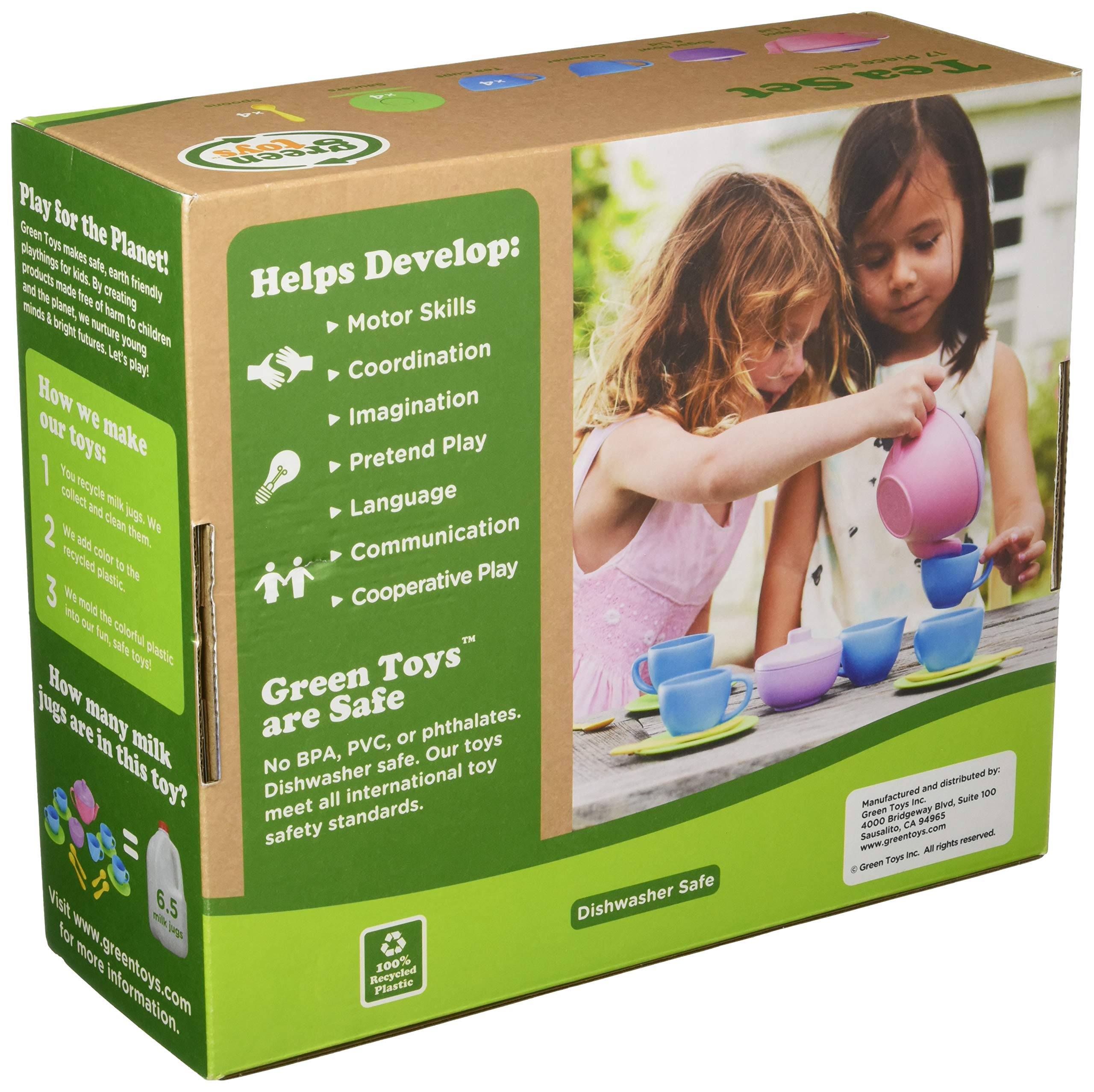 Foto 5 pulgar | Juego De Té Green Toys Pink 4c, 17 Piezas, Juego De Simulación Para Niños - Venta Internacional.