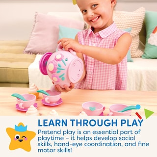 Foto 4 | Juego De Té Battat Play Circle, Tetera Para Cantar, De 3 Años O Más, 17 Unidades - Venta Internacional.