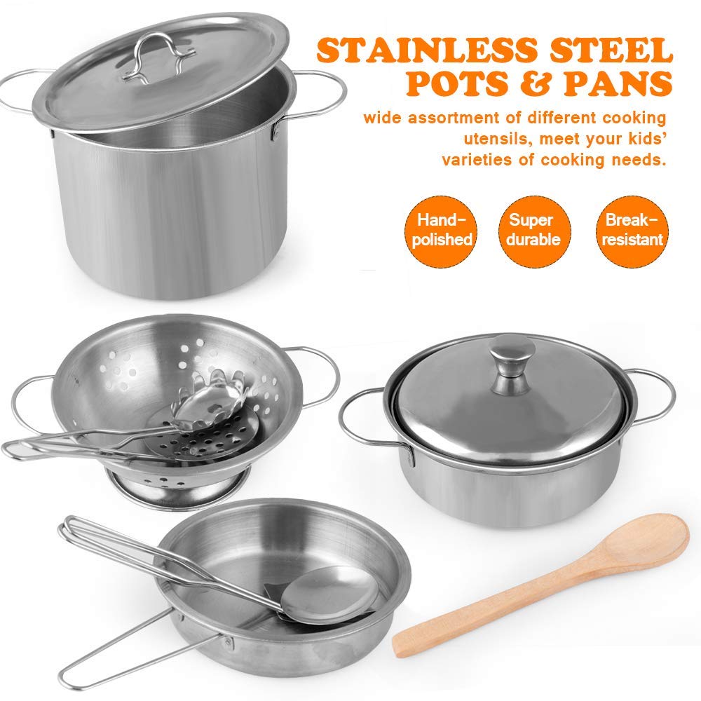 Foto 2 | Juego De Ollas Y Sartenes Play Kitchen Accessories D-fantix - Venta Internacional.