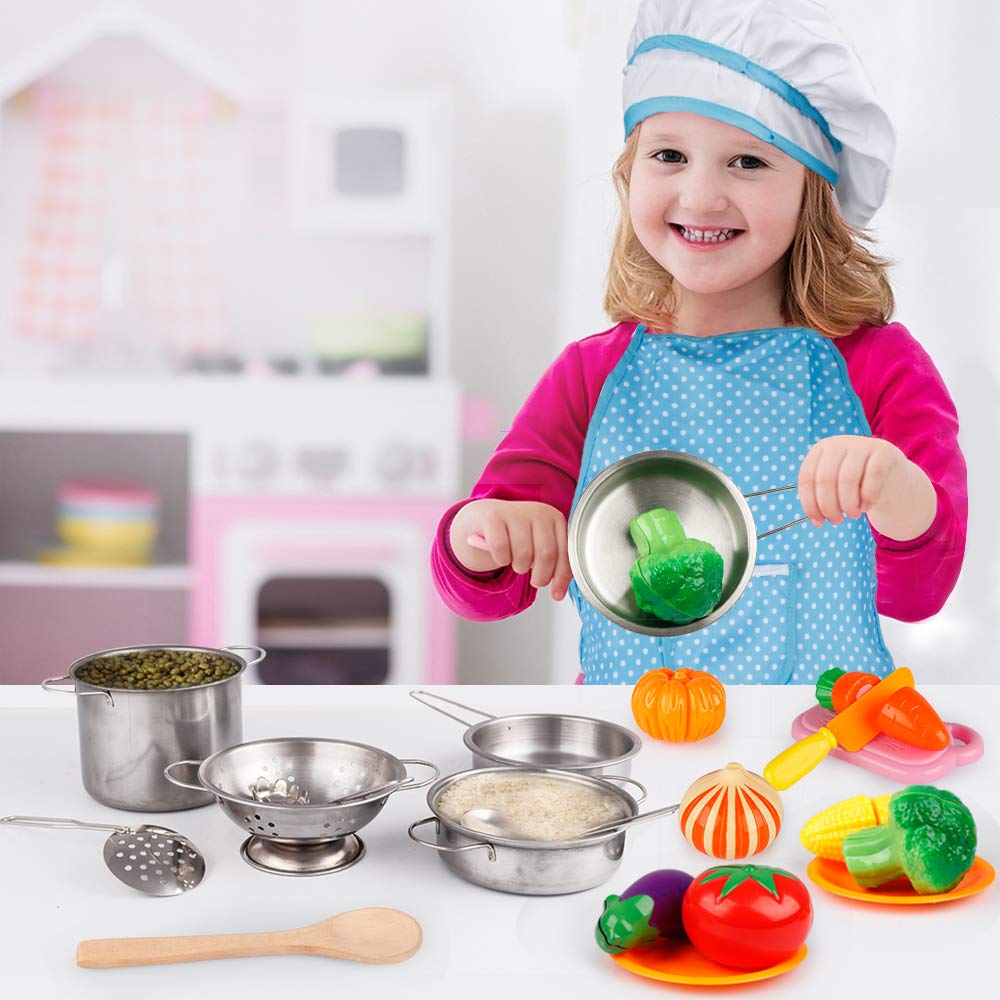 Foto 6 pulgar | Juego De Ollas Y Sartenes Play Kitchen Accessories D-fantix - Venta Internacional.