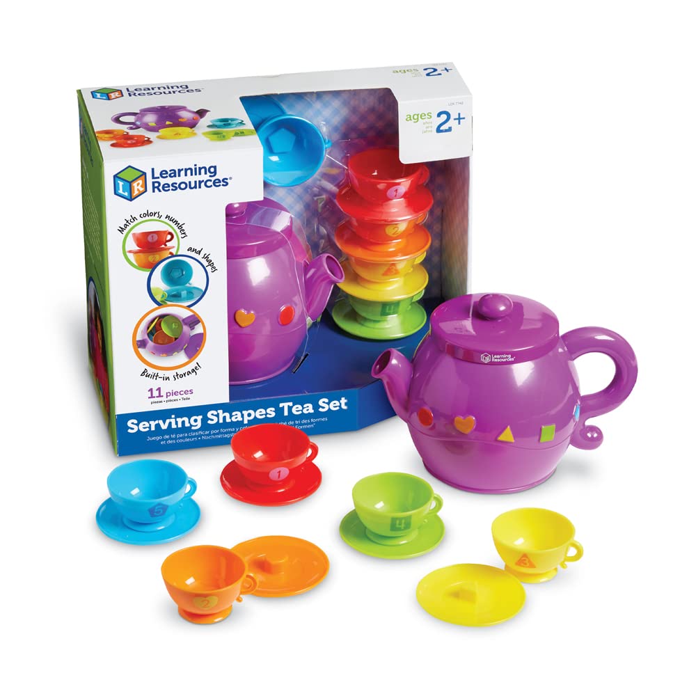 Foto 2 pulgar | Set De Té Learning Resources Serving Shapes, 11 Piezas, Más De 2 Años - Venta Internacional.