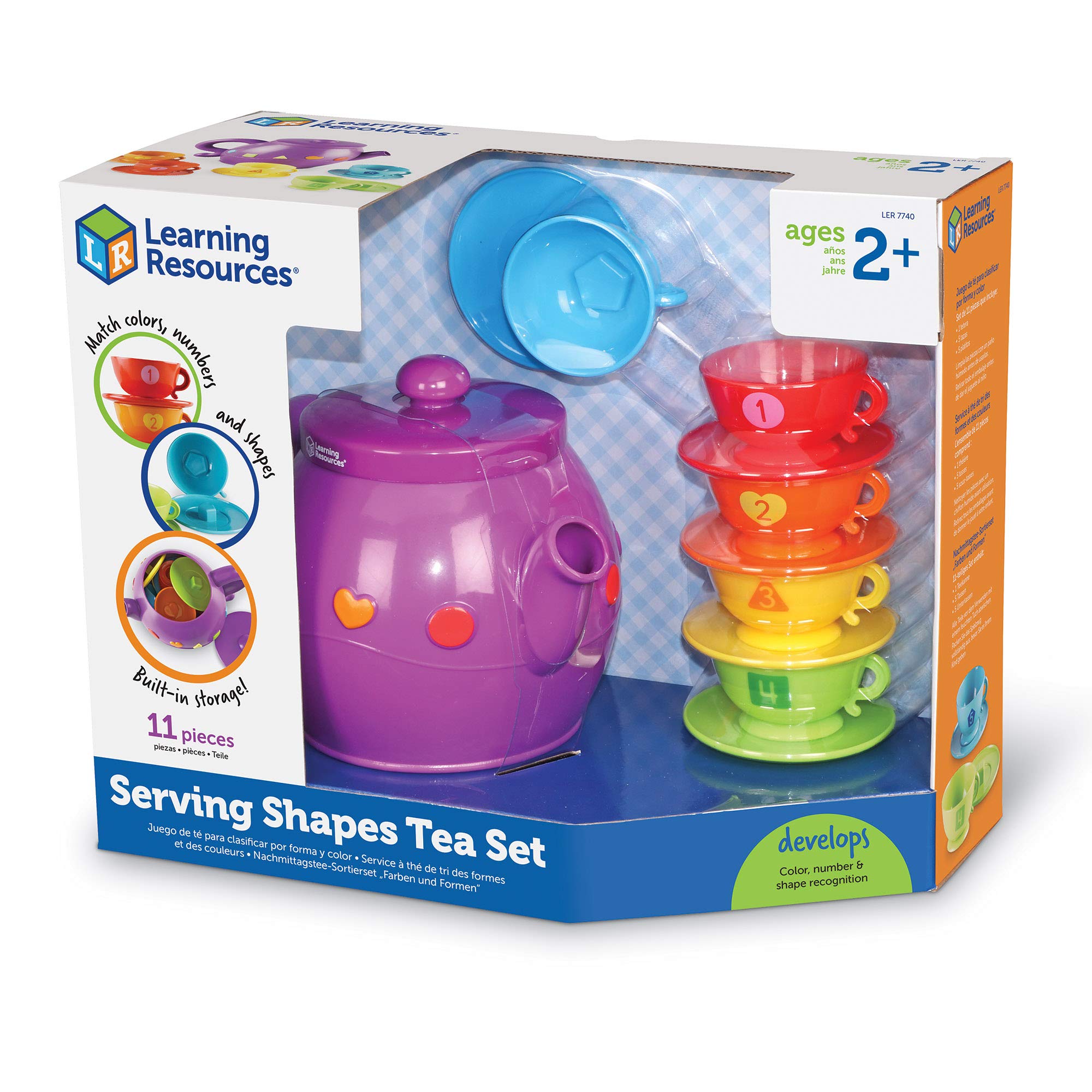 Foto 8 pulgar | Set De Té Learning Resources Serving Shapes, 11 Piezas, Más De 2 Años - Venta Internacional.