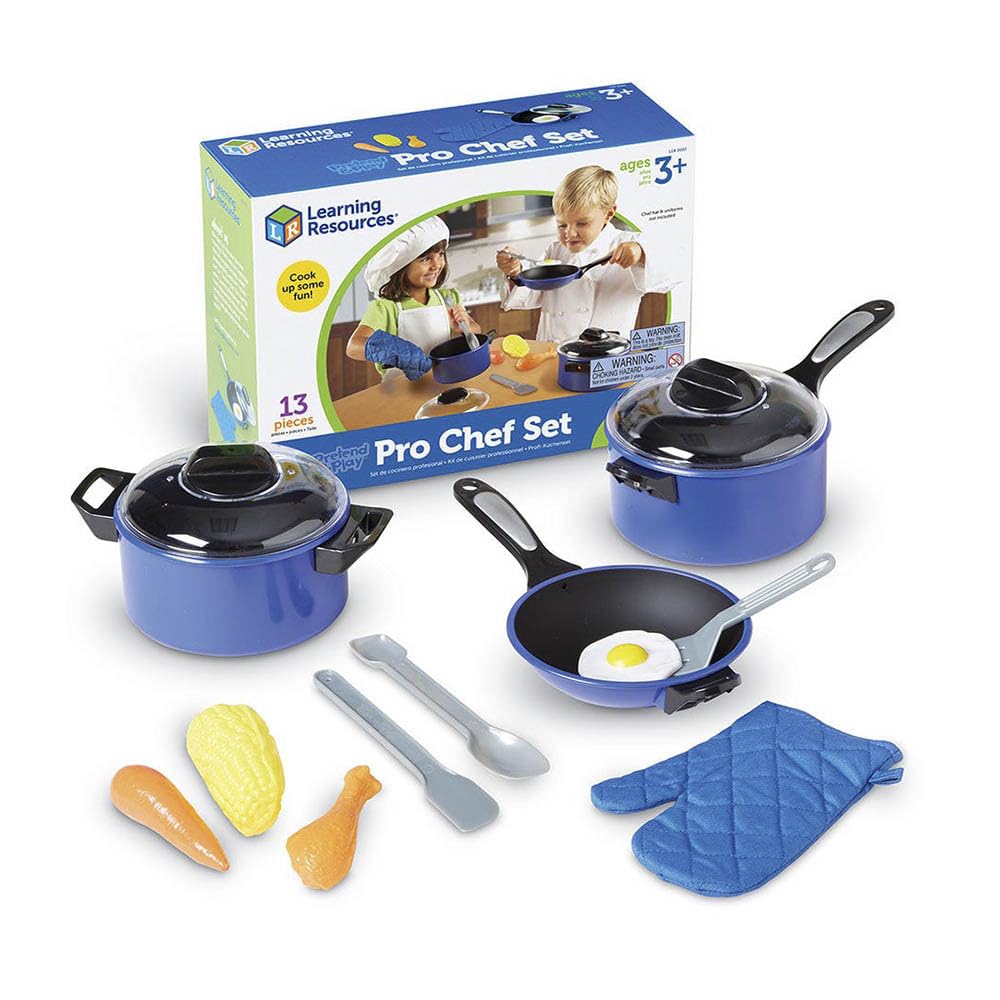 Foto 5 pulgar | Set Pretend & Play Pro Chef De Kitchen Toys Learning Resources - Venta Internacional.