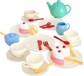 Foto 1 | Set De Té Casdon, Juego De 36 Juguetes Coloridos Para Niños Mayores De 3 Años - Venta Internacional.