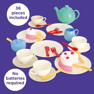 Foto 2 | Set De Té Casdon, Juego De 36 Juguetes Coloridos Para Niños Mayores De 3 Años - Venta Internacional.