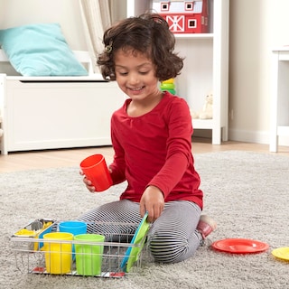 Foto 2 | Juego de Platos de Juguete Melissa & Doug Multicolor 24 Piezas - Venta Internacional