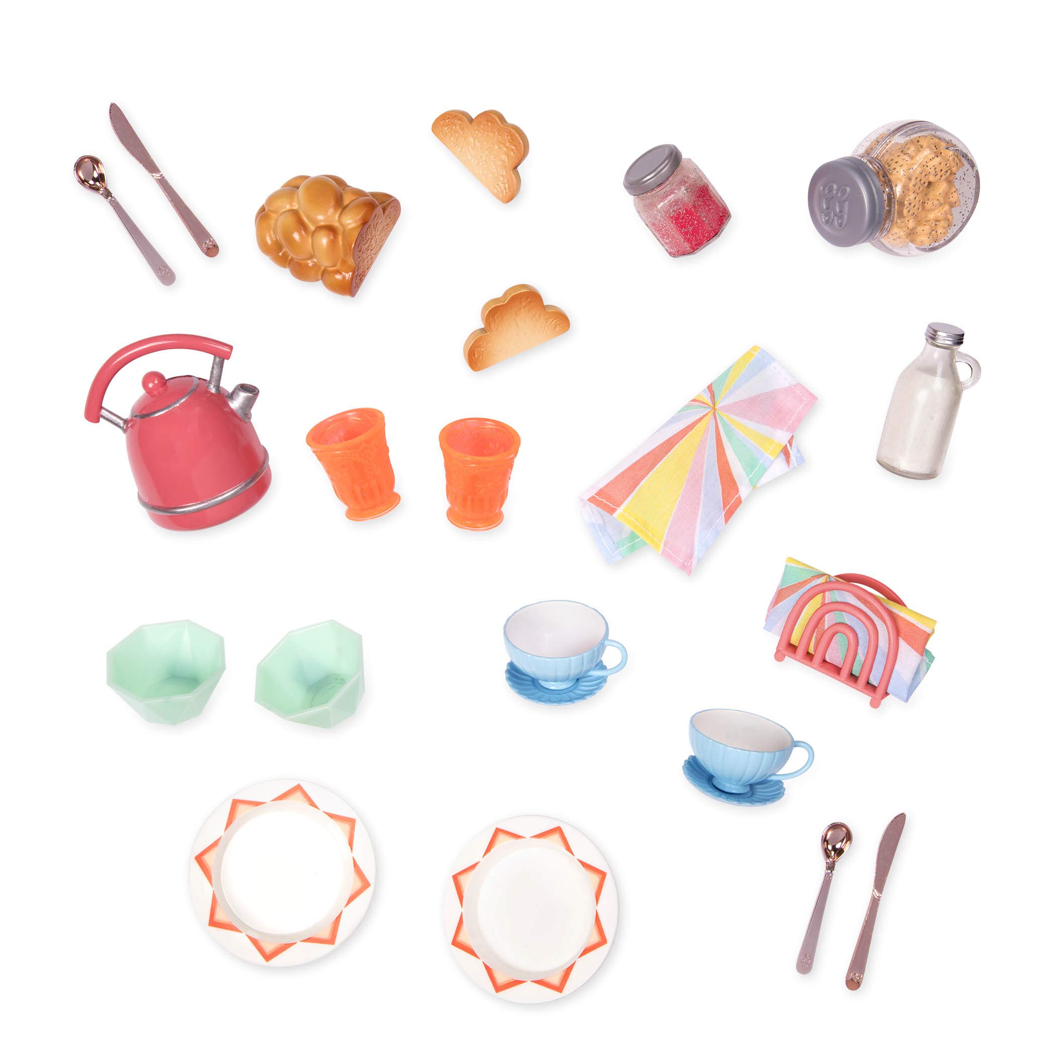 Set De Desayuno Para Muñecas Glitter Girls De 14 Pulgadas Con Play Food & Acc - Venta Internacional.
