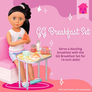 Foto 2 | Set De Desayuno Para Muñecas Glitter Girls De 14 Pulgadas Con Play Food & Acc - Venta Internacional.