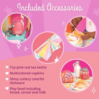 Foto 3 | Set De Desayuno Para Muñecas Glitter Girls De 14 Pulgadas Con Play Food & Acc - Venta Internacional.