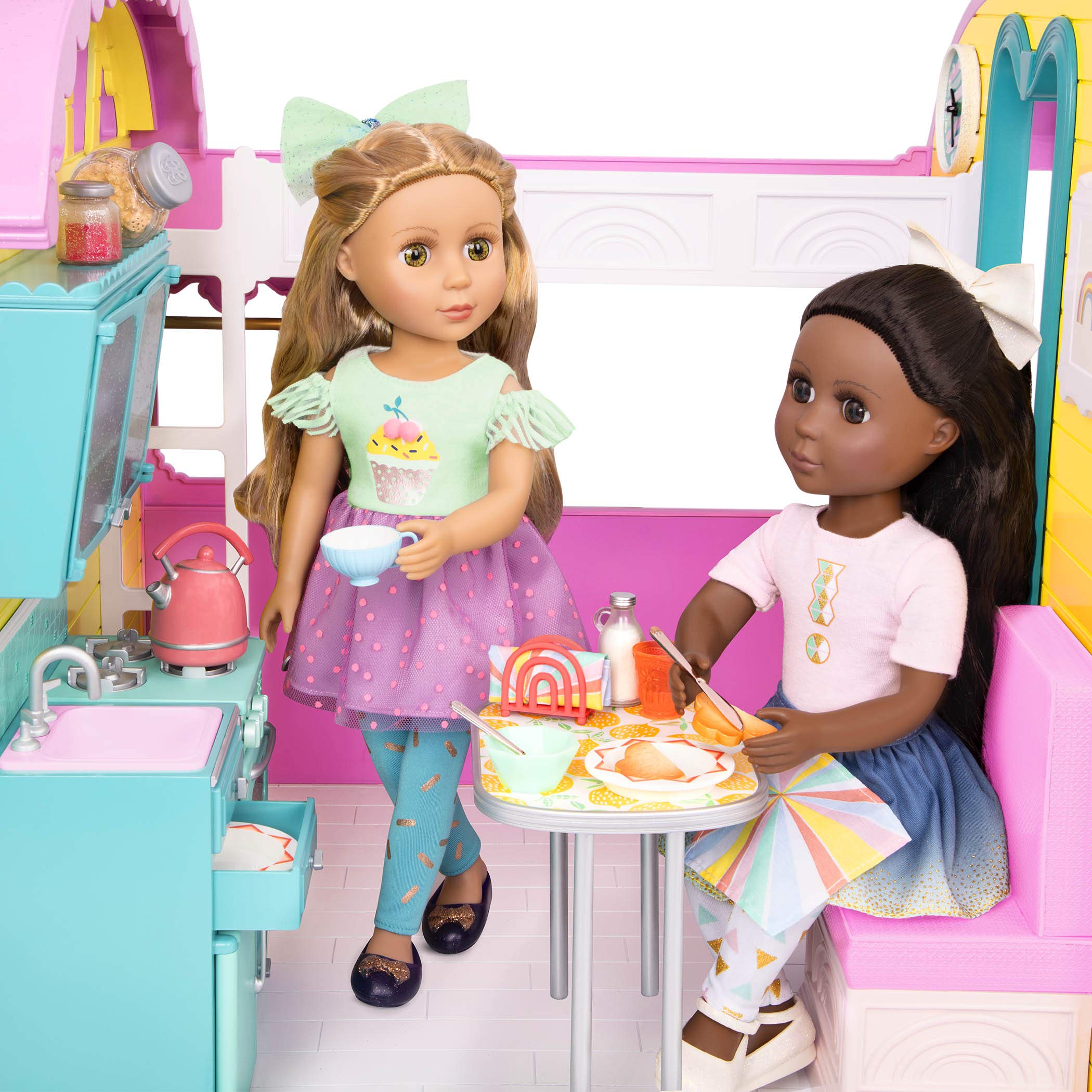 Foto 7 | Set De Desayuno Para Muñecas Glitter Girls De 14 Pulgadas Con Play Food & Acc - Venta Internacional.