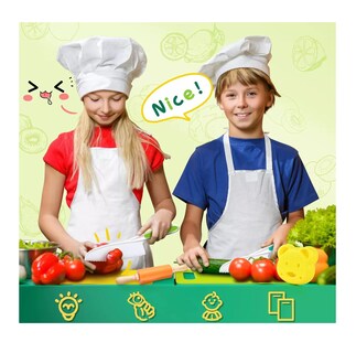 Foto 4 | Juego De Cuchillos De Cocina Seguros Para Niños 34 Pzs Rosa Colores