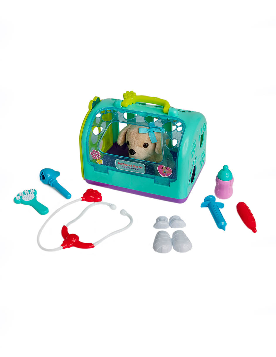 Set Veterinario Sweet Rocket con Perrita de Peluche y 10 Accesorios