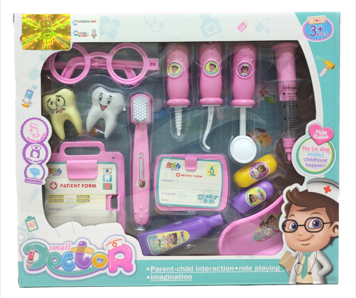 Set Medico Dental de Juguete con Accesorios para Niña