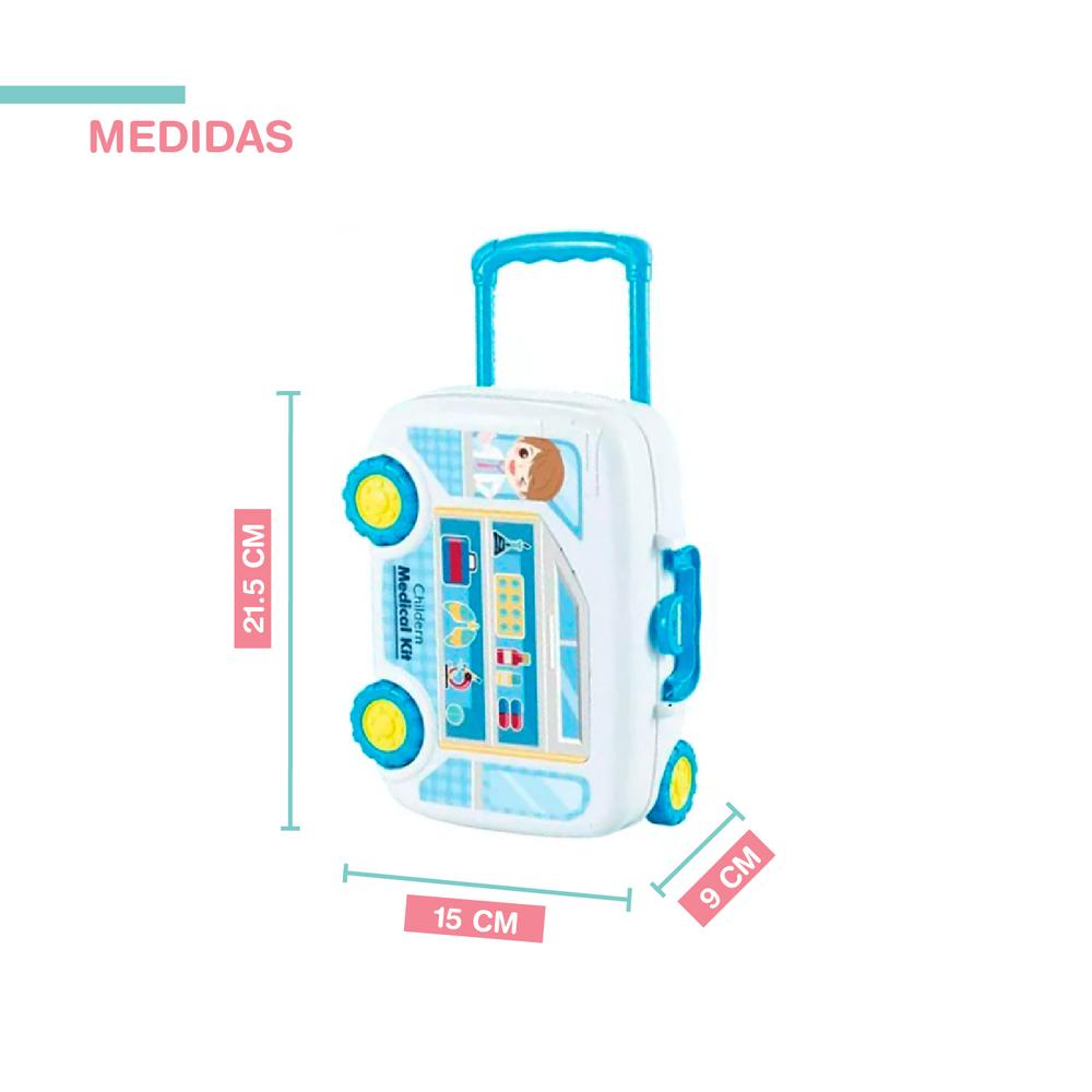 Foto 2 | Maletín de Juguete YEI YI-EASD14 Multicolor Aprendiendo a ser Doctor 14 Piezas