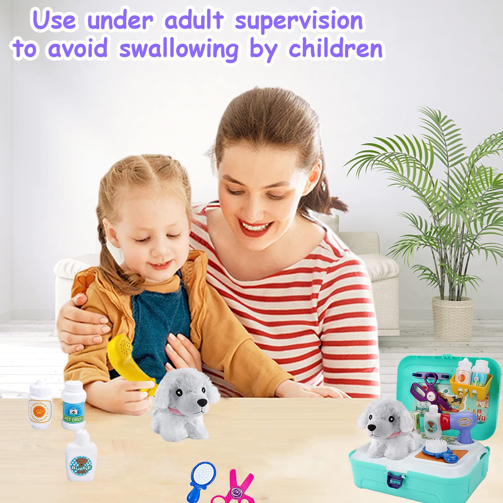 Foto 5 pulgar | Venta Internacional - Set Toy Vet Set Teuvo Pet Care Play Set Doctor Kit Para Niños