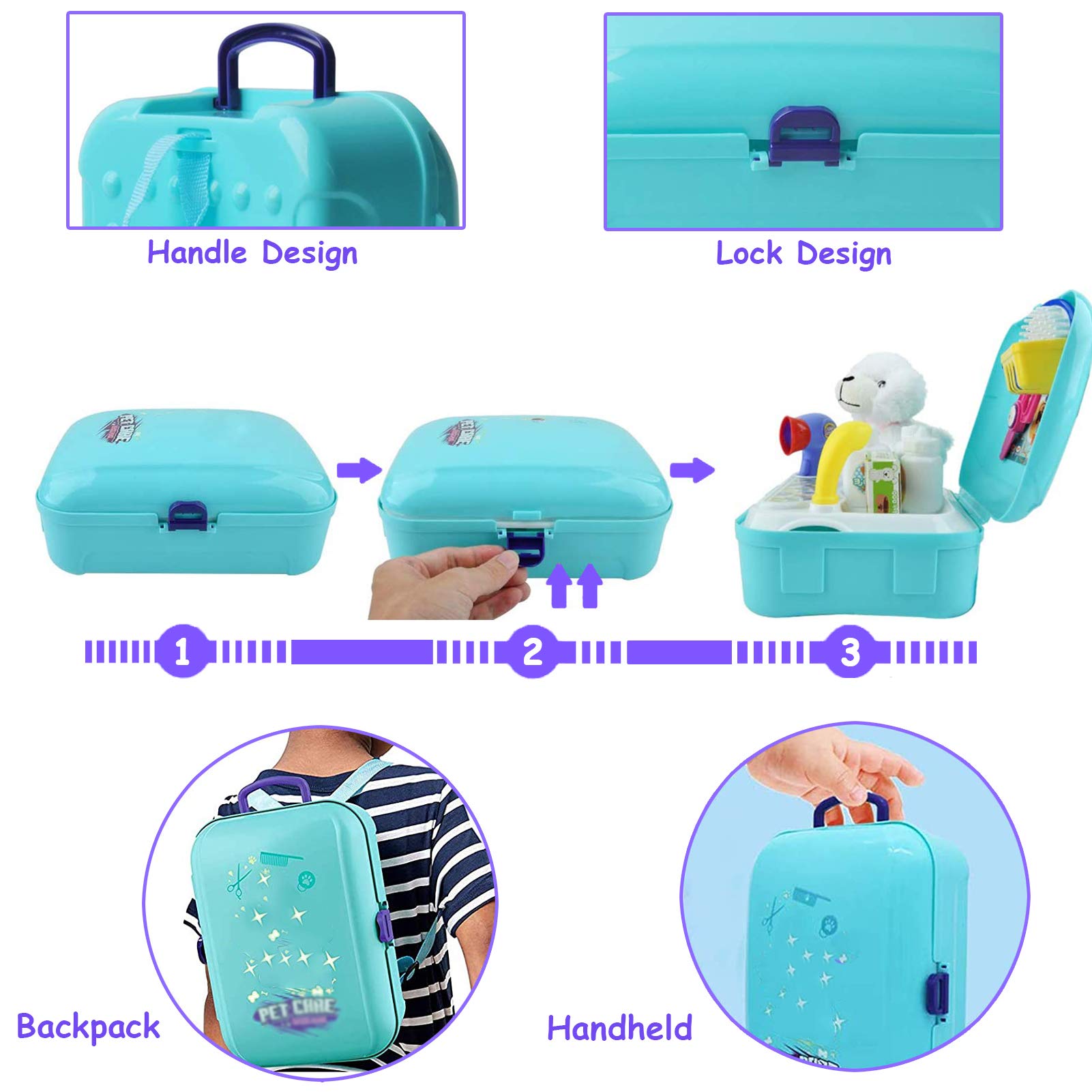 Foto 6 pulgar | Venta Internacional - Set Toy Vet Set Teuvo Pet Care Play Set Doctor Kit Para Niños