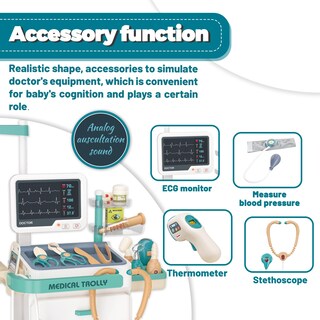 Foto 3 | Venta Internacional - Doctor Kit Pofjoeq Deluxe, Estación Médica Simulada De 26 Piezas