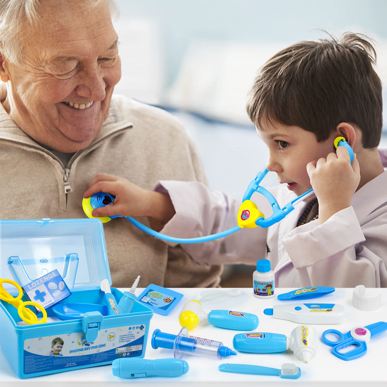 Foto 3 pulgar | Venta Internacional - Kit Médico Fajiabao Para Niños Pequeños De 3 A 5 Años Con Abrigo Y Funda