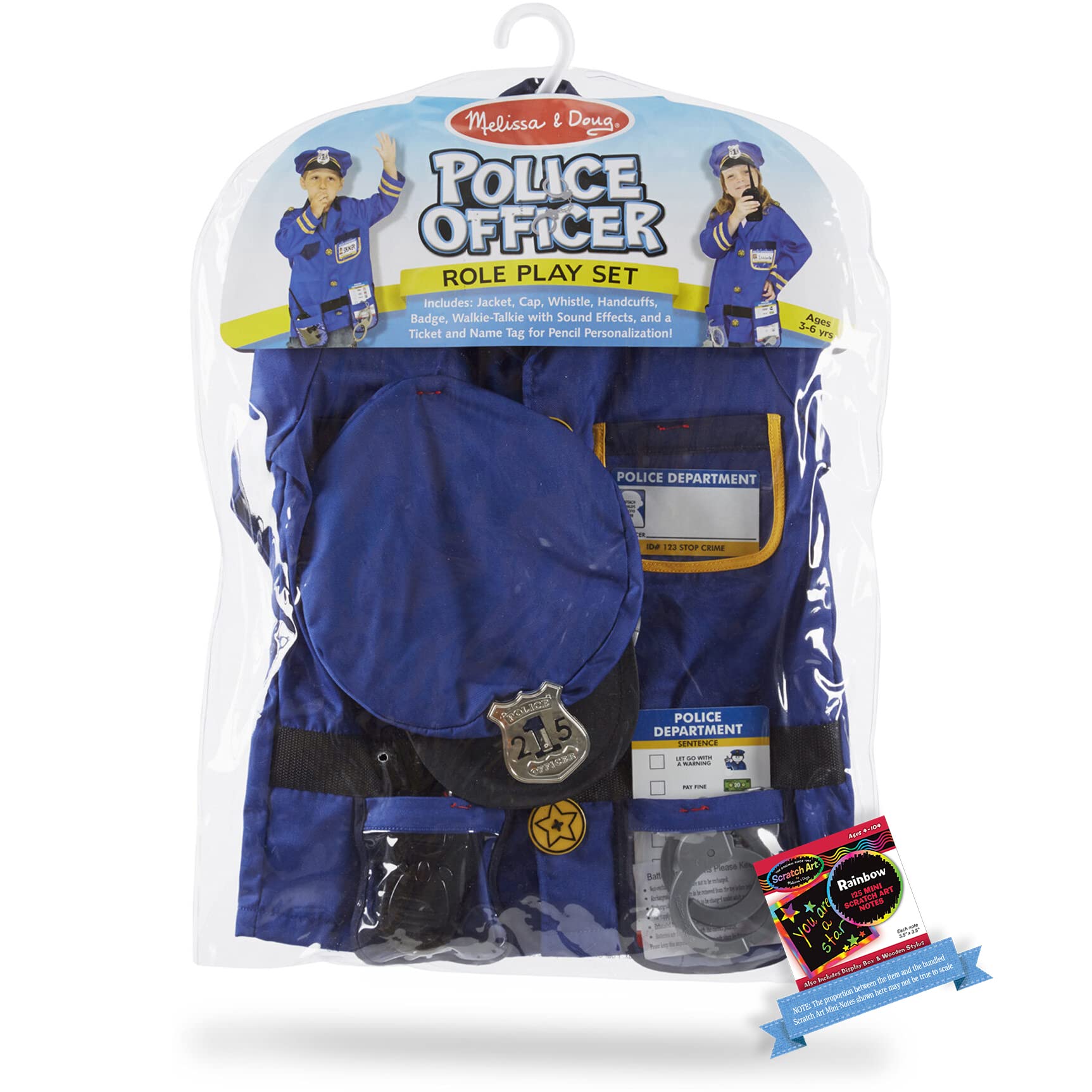 Set De Juego De Rol Melissa & Doug Police Officer Con Mini-p - Venta Internacional.